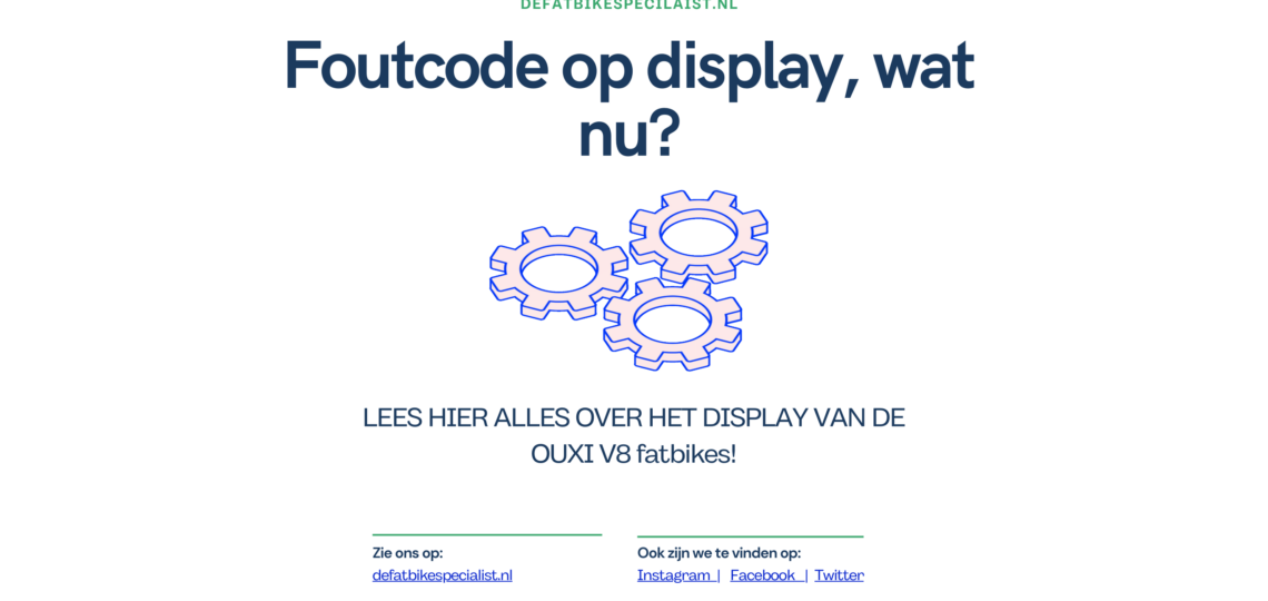 Foutcode op ouxi display